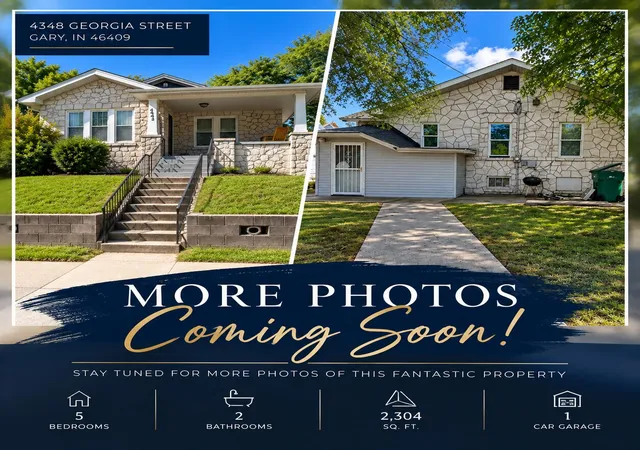 Single family home for sale at 4348 Georgia St, Gary, IN 46409 | MLS# 845438