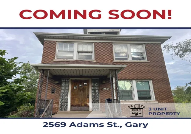 Photo 1 of Multi family home for sale at 2569 Adams St, Gary, IN 46407 | MLS# 845920 | Listing updated on 2026-09-30