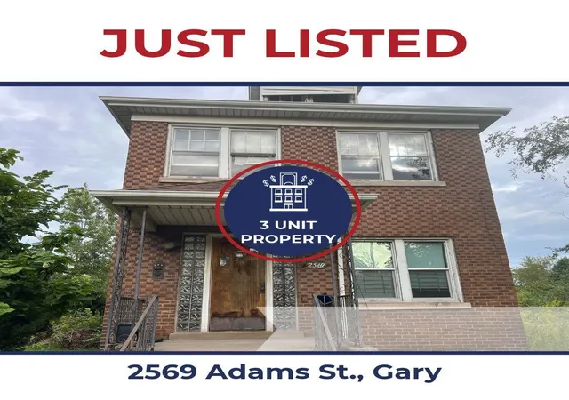 Photo 1 of Multi family home for sale at 2569 Adams St, Gary, IN 46407 | MLS# 845920 | Listing updated on 2026-10-27