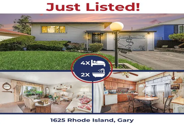 Photo 1 of Single family home for sale at 1625 Rhode Is St, Gary, IN 46407 | MLS# 846612 | Listing updated on 2026-10-09