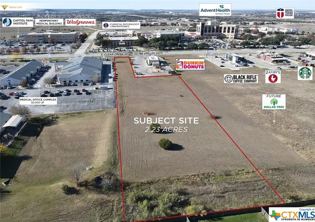 Photo 1 of Land for sale at 2252 Clear Creek Rd, Killeen, TX 76549 | MLS# 531154 | Listing updated on 2025-12-30
