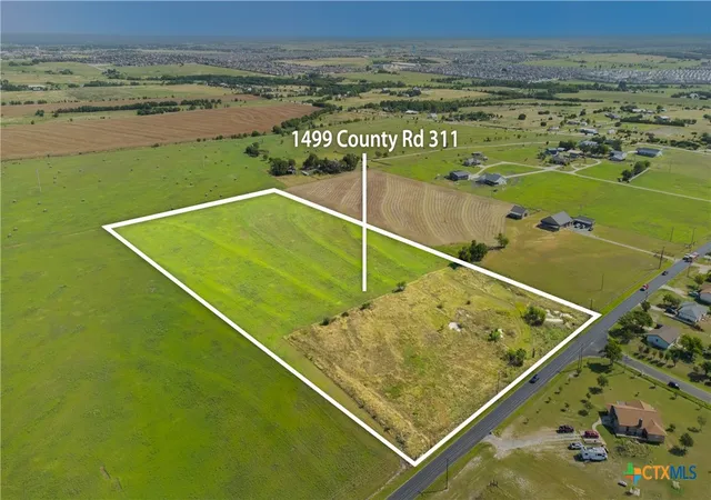 Photo 1 of Land for sale at 1499 County Road 311, Jarrell, TX 76537 | MLS# 590020 | Listing updated on 2026-02-18