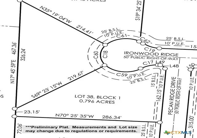 Photo 3 of Land for sale at Tbd Lot 38 Ironwood Ridge, Salado, TX 76571 | MLS# 611099 | Listing updated on 2026-04-18
