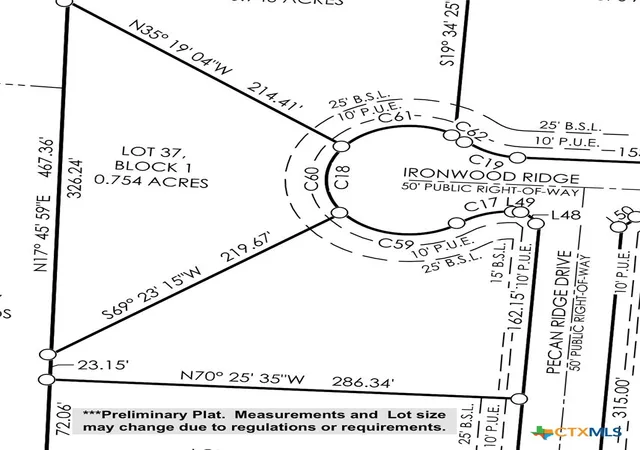 5th image of Tbd Lot 37 Ironwood Rdg, Belton, TX 76513 | MLS# 611111
