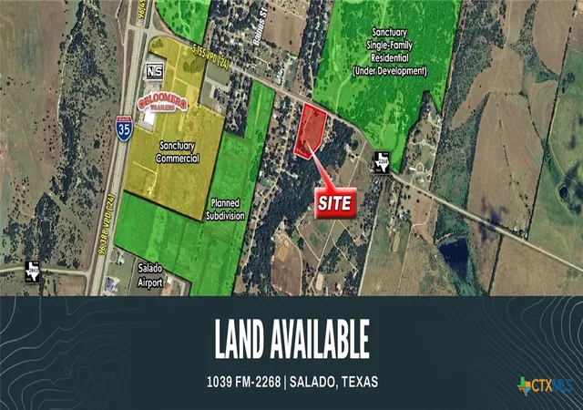 Photo 1 of Land for sale at 1039 Fm 2268, Salado, TX 76571 | MLS# 612724 | Listing updated on 2026-05-05