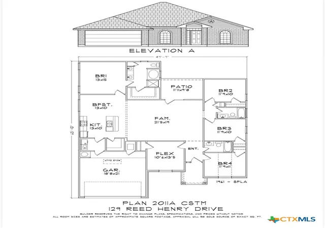 5th image of 129 Reed Henry Dr, Copperas Cove, TX 76522 | MLS# 615977
