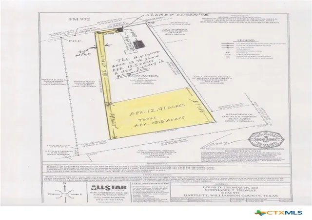 2nd image of Tbd 000 Fm 972, Bartlett, TX 76530 | MLS# 620543