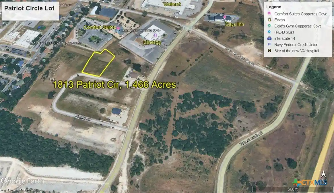 Land for sale at 1813 Patriot Cir, Copperas Cove, TX 76522 | MLS# 621251