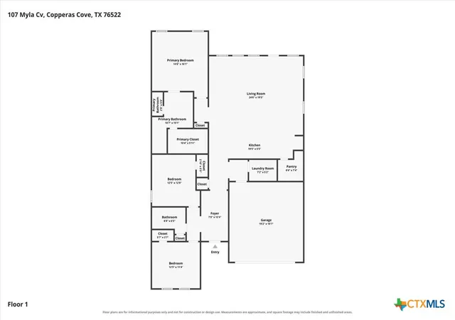 Photo 2 of Single family home for sale at 107 Myla Cvs, Copperas Cove, TX 76522 | MLS# 626313 | Listing updated on 2026-10-05
