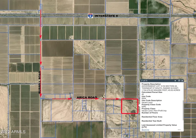 Photo 3 of Land for sale at 29xx1 W Arica Rd, Casa Grande, AZ 85193 | MLS# 6495316 | Listing updated on 2026-07-01