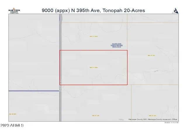 Photo 1 of Land for sale at 9000 N 395th Ave #28, Tonopah, AZ 85354 | MLS# 6530709 | Listing updated on 2026-03-05