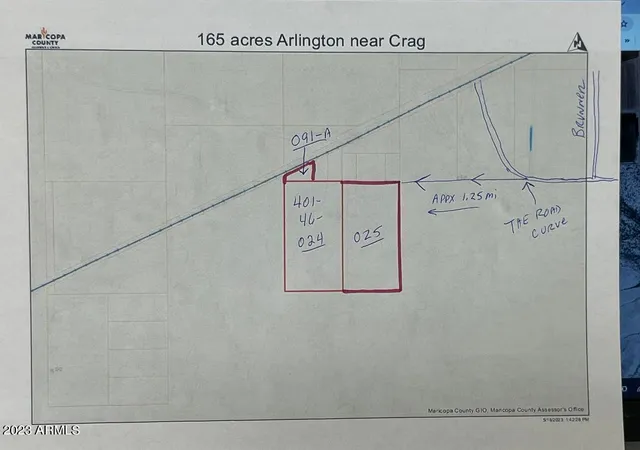 Photo 1 of Land for sale at 16100 S West Southern Pacific Trl, Arlington, AZ 85322 | MLS# 6558332 | Listing updated on 2026-05-12
