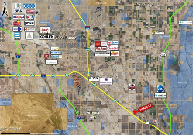 Photo 3 of Land for sale at 450 N Eleven Mile Corner Rd, Eloy, AZ 85131 | MLS# 6791319 | Listing updated on 2026-10-09