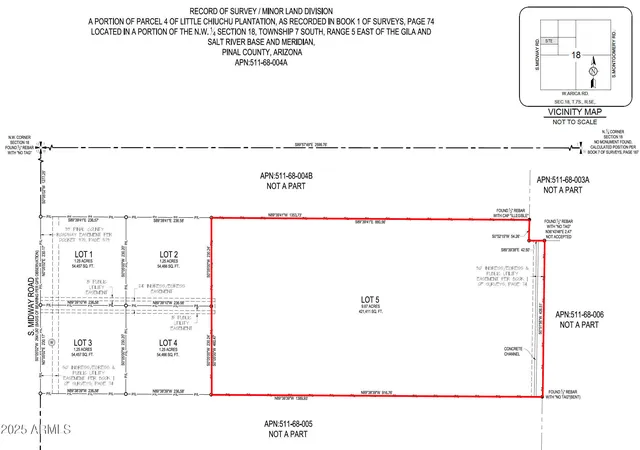 Photo 3 of Land for sale at Lot 5 S Midway(east) Rd #5, Casa Grande, AZ 85193 | MLS# 6836833 | Listing updated on 2026-07-01