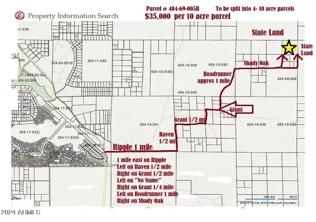 Photo 3 of Land for sale at 4 N Parcels Shady Oak 404 69 005 /10+acres #F, Show Low, AZ 85901 | MLS# 6889560 | Listing updated on 2026-06-26
