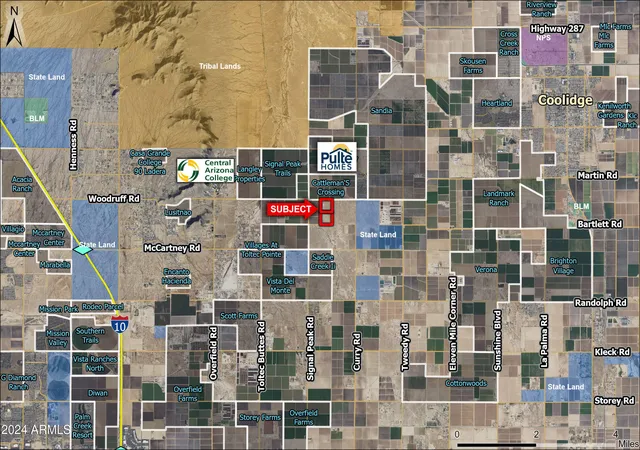 Photo 1 of Land for sale at 0000 W Woodruff Rd, Coolidge, AZ 85128 | MLS# 6911262 | Listing updated on 2026-08-18