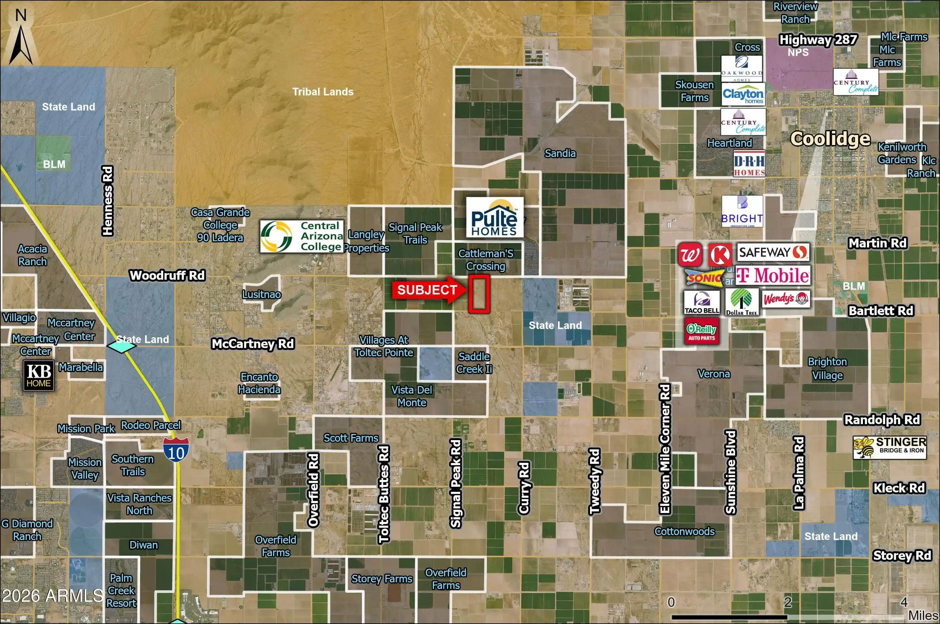 Land for sale at 0000 W Woodruff Rd, Coolidge, AZ 85128 | MLS# 6911262