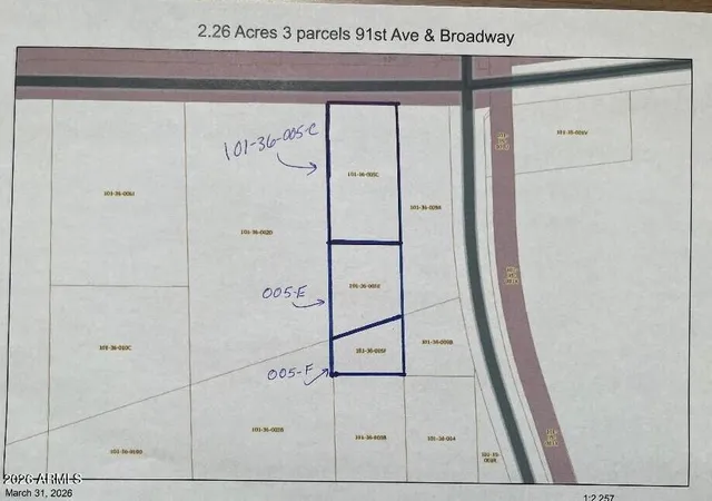 Photo 1 of Land for sale at 9115/9131 W Broadway Rd, Tolleson, AZ 85353 | MLS# 7014263 | Listing updated on 2026-08-31