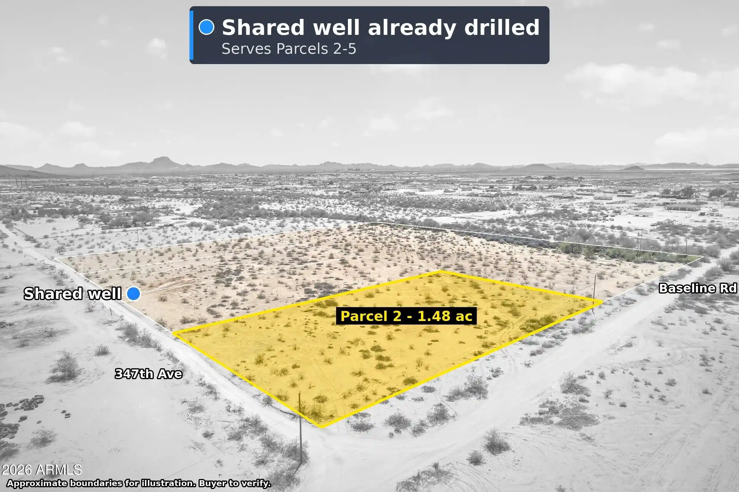 Photo 1 of Land for sale at 0 W Baseline Rd, Tonopah, AZ 85354 | MLS# 6957943 | Listing updated on 2026-10-02