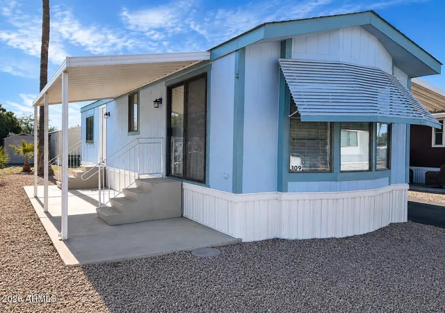 Photo 1 of Manufactured home for sale at 2292 N Ironwood Dr #109, Apache Junction, AZ 85120 | MLS# 6971718 | Listing updated on 2026-08-27