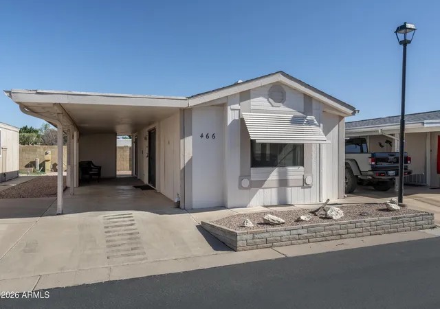 Photo 1 of Manufactured home for sale at 5735 E Mcdowell Rd #466, Mesa, AZ 85215 | MLS# 6979774 | Listing updated on 2026-06-29