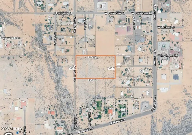 Photo 4 of Land for sale at 287xx N 205th Avenue, Wittmann, AZ 85361 | MLS# 6982156 | Listing updated on 2026-08-09