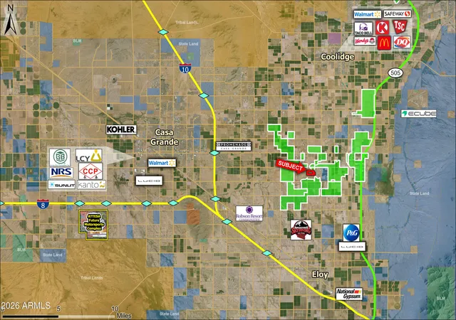 3rd image of 0 S 11 Mile Corner Rd, Coolidge, AZ 85128 | MLS# 6992457