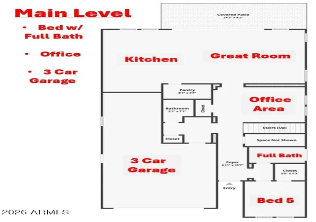 Photo 3 of Single family home for sale at 3494 E Spring Wheat Ln, Gilbert, AZ 85296 | MLS# 6996758 | Listing updated on 2026-09-15