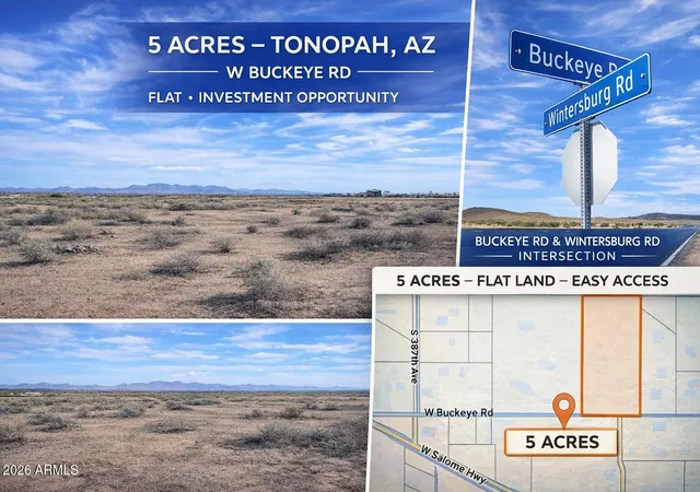 Photo 1 of Land for sale at 384xxx W Buckeye Rd, Tonopah, AZ 85354 | MLS# 7004689 | Listing updated on 2026-07-01