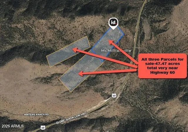 Photo 2 of Land for sale at 00 Us 60, Globe, AZ 85501 | MLS# 7004884 | Listing updated on 2026-04-23