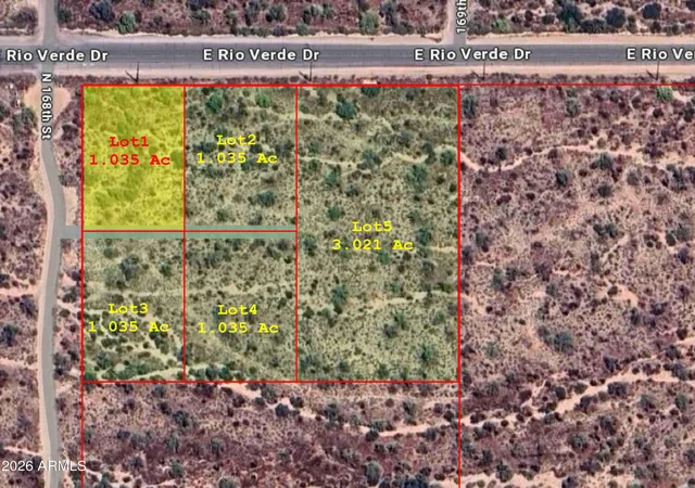Photo 3 of Land for sale at 280x1 N 168th Street #-1, Scottsdale, AZ 85262 | MLS# 7006445 | Listing updated on 2026-06-19