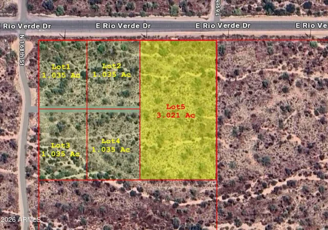 Photo 3 of Land for sale at 280x5 N 168th Street #-5, Scottsdale, AZ 85262 | MLS# 7006516 | Listing updated on 2026-06-12
