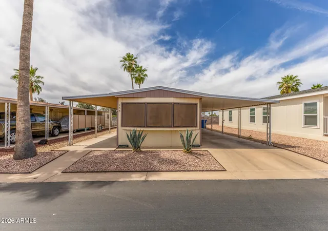 Photo 1 of Manufactured home for sale at 9302 E Broadway Rd #155, Mesa, AZ 85208 | MLS# 7010002 | Listing updated on 2026-08-21
