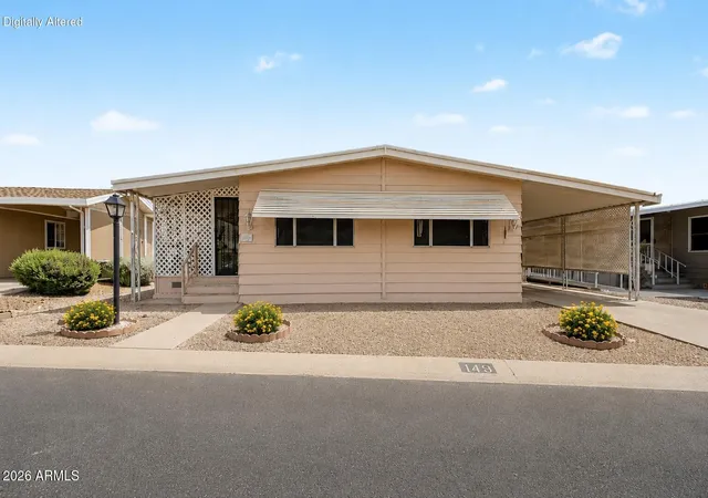 Photo 1 of Manufactured home for sale at 11411 N 91st Avenue #143, Peoria, AZ 85345 | MLS# 7012864 | Listing updated on 2026-09-15