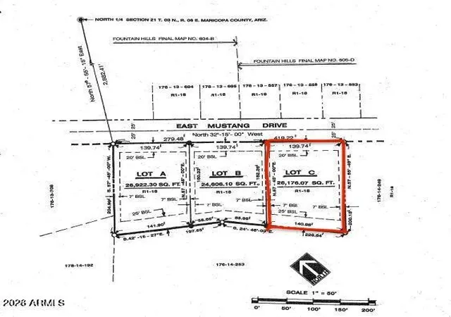 Photo 3 of Land for sale at 15249 E Mustang Dr #C, Fountain Hills, AZ 85268 | MLS# 7015104 | Listing updated on 2026-08-05