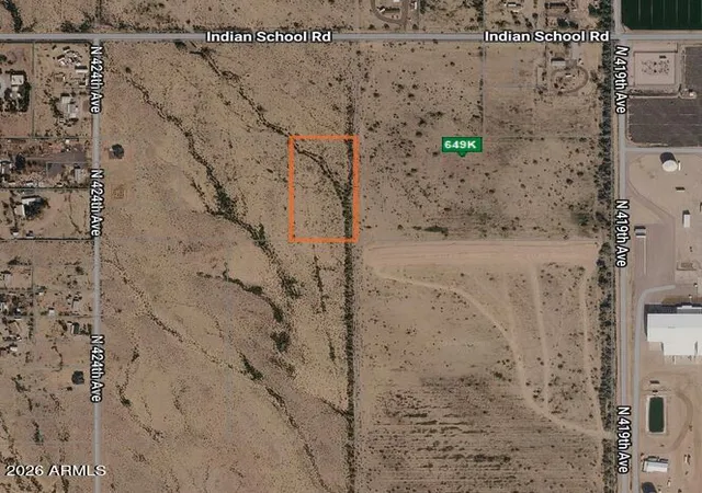 Photo 2 of Land for sale at 0 W Indian School Rd #0, Tonopah, AZ 85354 | MLS# 7021418 | Listing updated on 2026-04-30