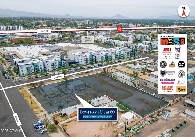 Photo 1 of Land for sale at 155 W 2nd Avenue, Mesa, AZ 85210 | MLS# 7033485 | Listing updated on 2026-05-29