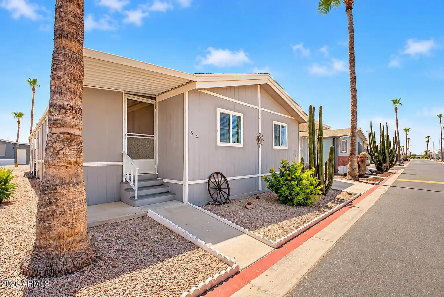 Photo 1 of Manufactured home for sale at 9828 E Pueblo Ave #54, Mesa, AZ 85208 | MLS# 7037756 | Listing updated on 2026-10-11