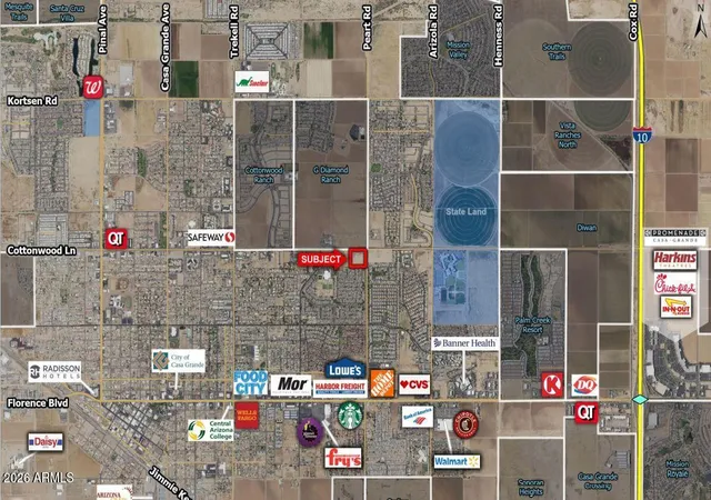 Photo 1 of Land for sale at 0 W Cottonwood Ln, Casa Grande, AZ 85194 | MLS# 7042058 | Listing updated on 2026-06-15