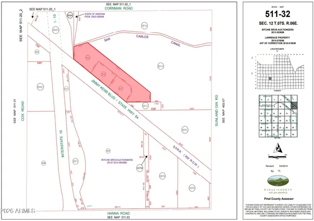 Photo 3 of Land for sale at 0 W Jimmie Kerr Blvd, Casa Grande, AZ 85194 | MLS# 7042535 | Listing updated on 2026-06-16