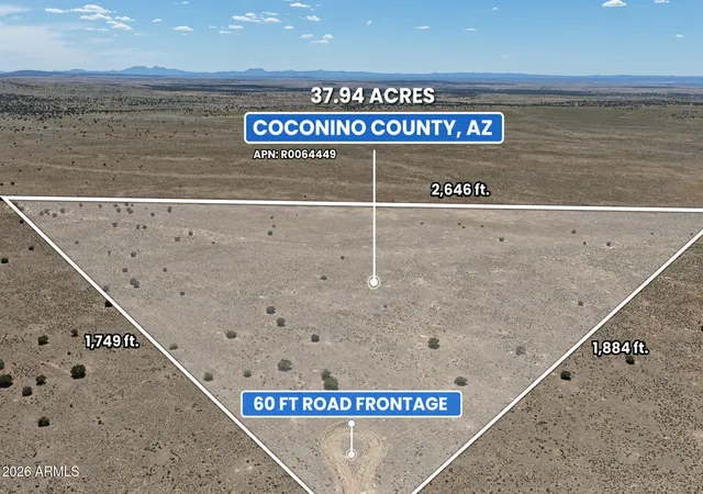 Photo 1 of Land for sale at 10772 W Abrazo Pass #646, Williams, AZ 86046 | MLS# 7043091 | Listing updated on 2026-07-18