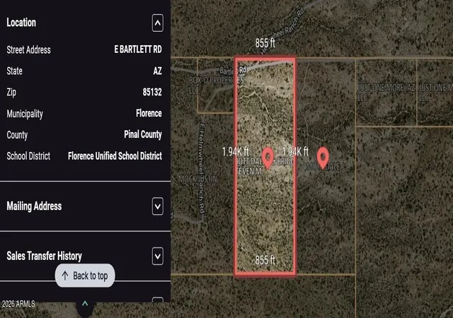 37th image of 0 E Bartlett Lot 104 Rd #Lot 104, Florence, AZ 85132 | MLS# 7044235