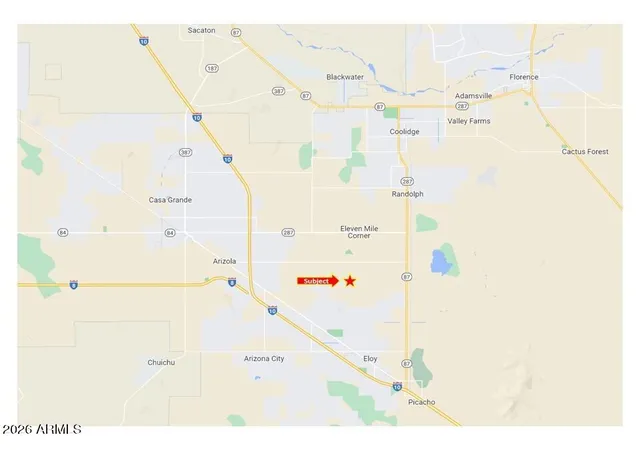 Photo 3 of Land for sale at 000 N 11 Mile Cor Rd, Eloy, AZ 85131 | MLS# 7045319 | Listing updated on 2026-06-24