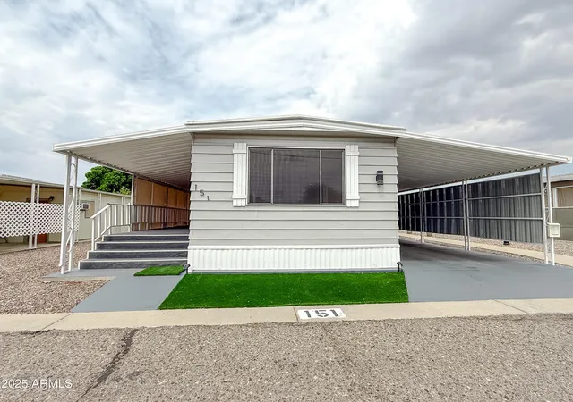 Photo 1 of Manufactured home for sale at 8600 E Broadway Rd #151, Mesa, AZ 85208 | MLS# 7045632 | Listing updated on 2026-09-01