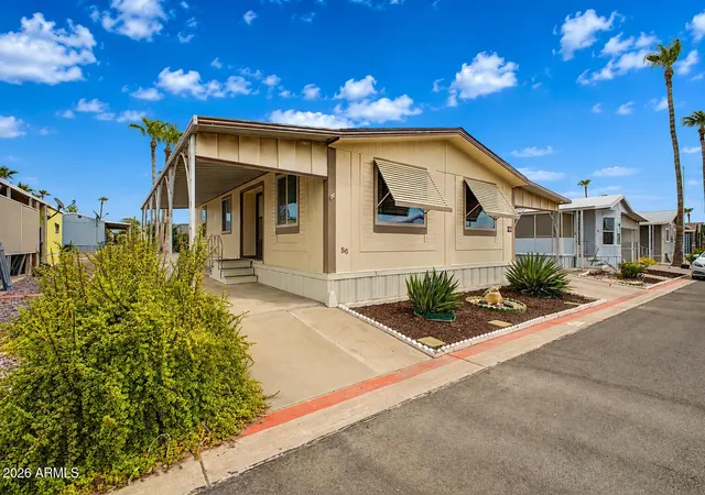 Photo 2 of Manufactured home for sale at 9828 E Pueblo Ave #56, Mesa, AZ 85208 | MLS# 7046273 | Listing updated on 2026-09-09