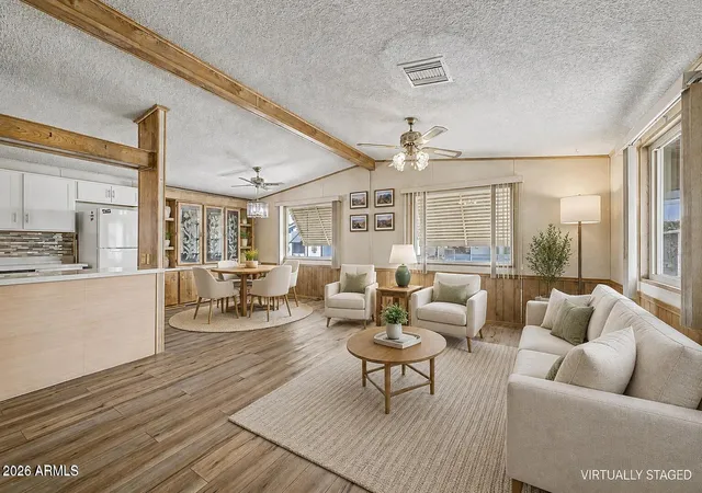 Photo 1 of Manufactured home for sale at 9828 E Pueblo Ave #56, Mesa, AZ 85208 | MLS# 7046273 | Listing updated on 2026-09-09