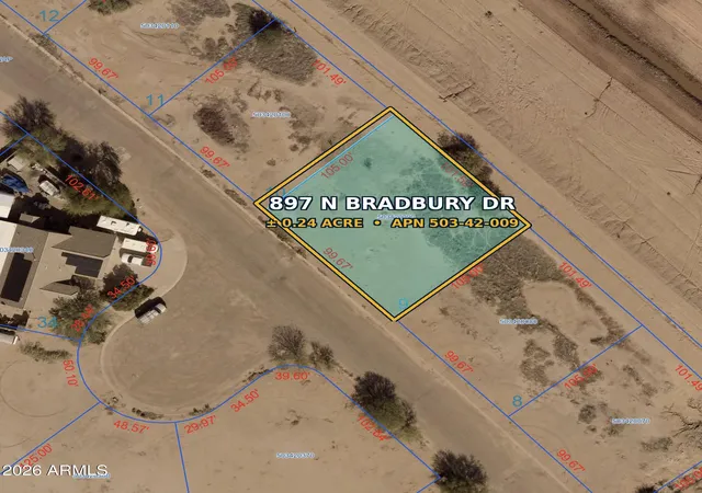 Photo 1 of Land for sale at 897 N Bradbury Dr #9, Casa Grande, AZ 85193 | MLS# 7050616 | Listing updated on 2026-08-29