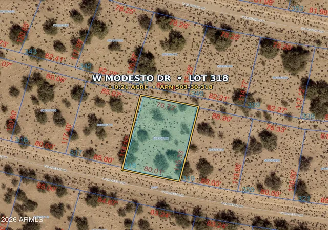 Photo 1 of Land for sale at 0 W Modesto Dr #318, Casa Grande, AZ 85193 | MLS# 7050626 | Listing updated on 2026-08-29
