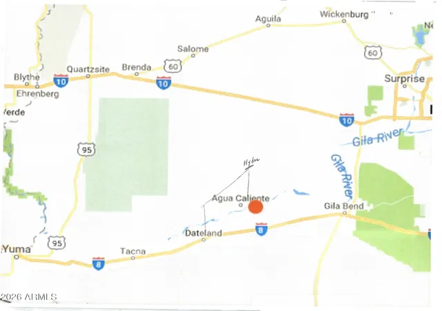 Photo 1 of Land for sale at 0 N Agua Caliente Rd #3, Gila Bend, AZ 85337 | MLS# 7049950 | Listing updated on 2026-07-04