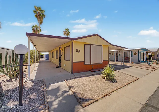 Photo 1 of Manufactured home for sale at 834 S Meridian Rd #26, Apache Junction, AZ 85120 | MLS# 7050424 | Listing updated on 2026-08-02